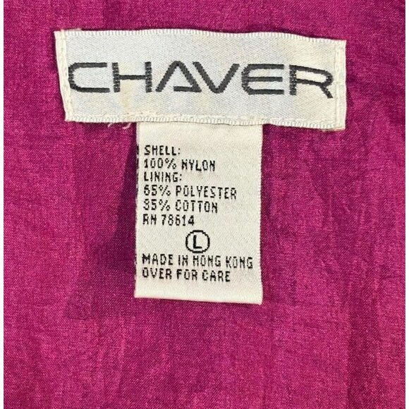 Chaver Full Zip Colorblock Nylon Windbreaker 2-piece Set, Size Large, Vtg 80s - Picture 5 of 6
